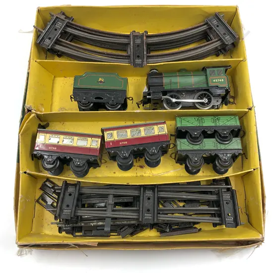 Part Boxed Hornby O Gauge Clockwork No 30 Passenger Set