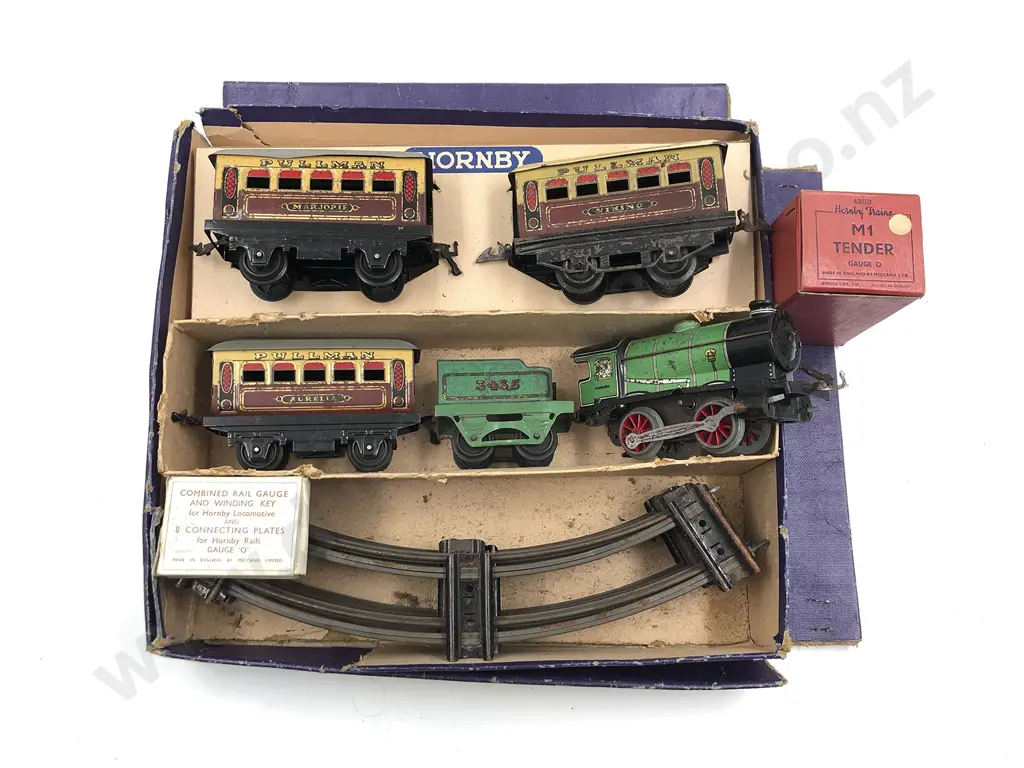 Part Boxed Hornby O Gauge Clockwork M1 Passenger Set Image 1++