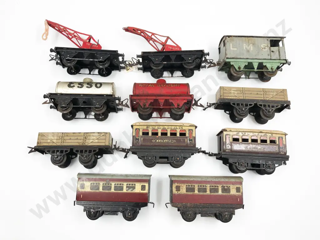 Hornby O Gauge Clockwork Six Rolling Stock Wagons Image 1++