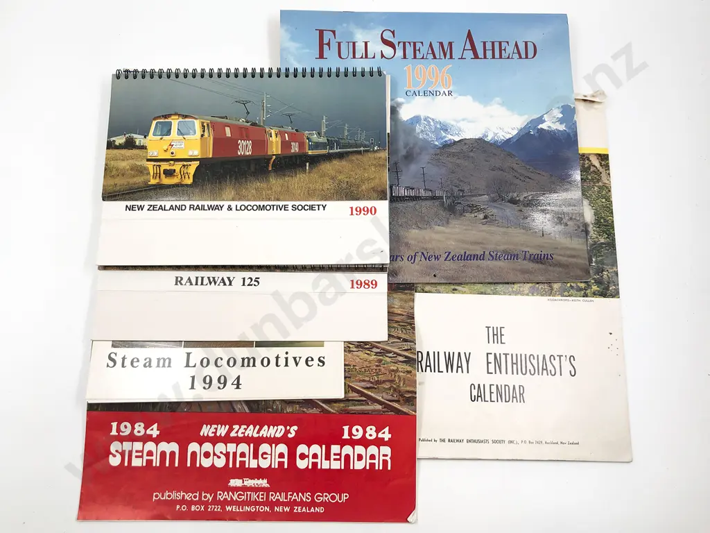 Selection Vintage Railway Calendars Image 1++