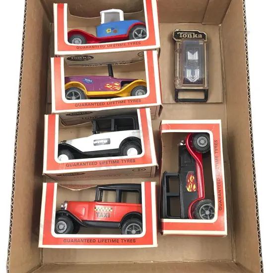 Seven Boxed Tonka Made in New Zealand 'Crazy A's'