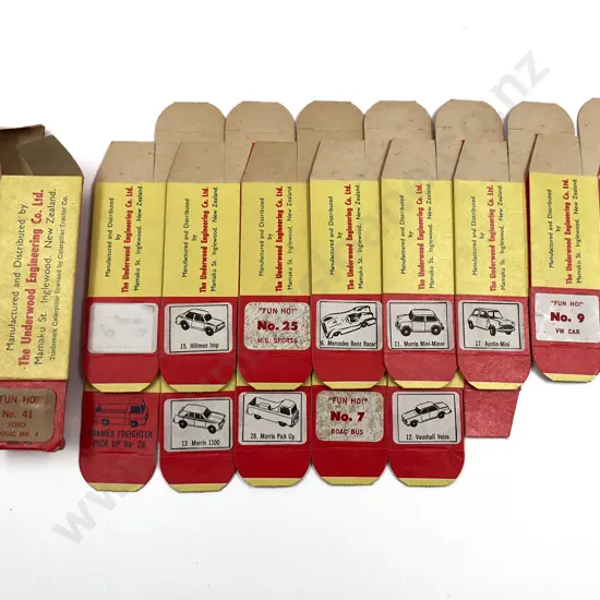 13 Fun Ho Midget Model Empty Boxes