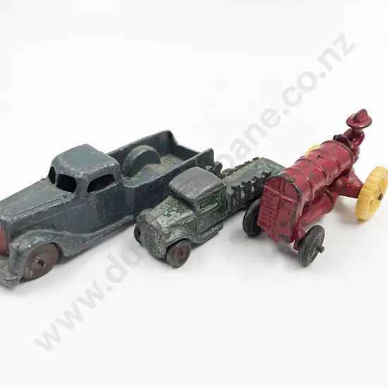 Possible American Three Cast Aluminum/Iron Vintage Vehicles