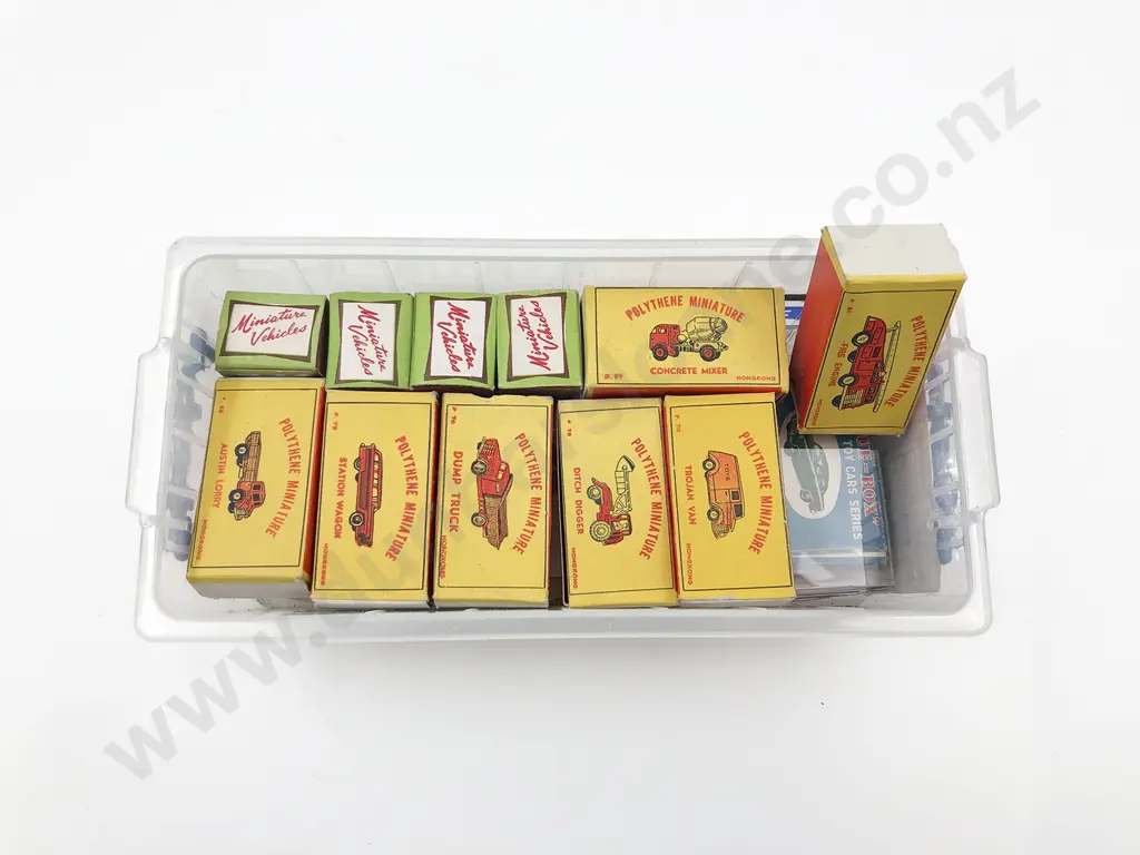 Boxed Assorted Polythene and Other Miniature Vehicles Image 1++