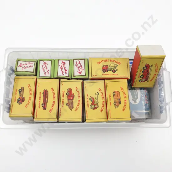 Boxed Assorted Polythene and Other Miniature Vehicles