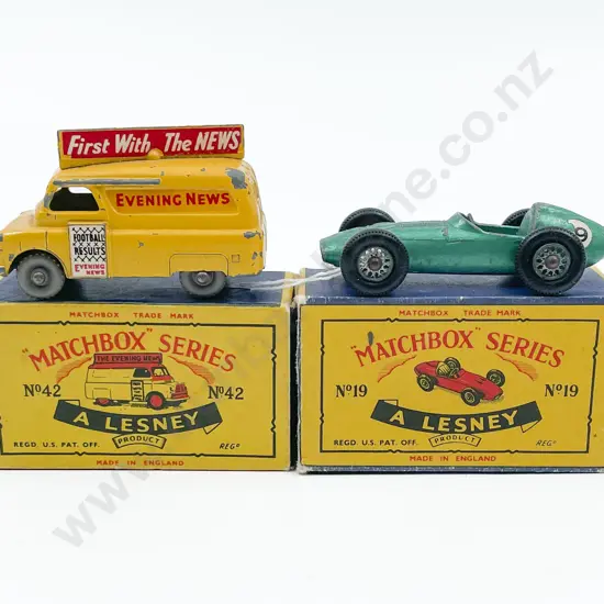 Boxed Matchbox A Lesney No 19 and 42