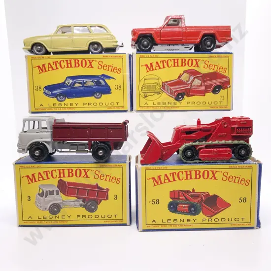 Four Boxed Matchbox Early Issue 1-75 Models