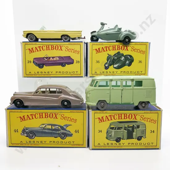 Four Boxed Matchbox Early Issue 1-75 Models