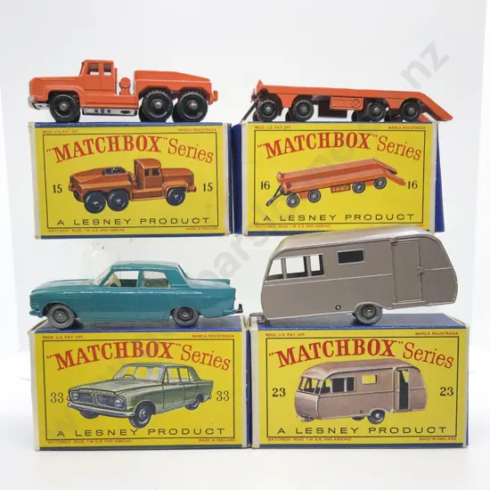Four Boxed Matchbox Early Issue 1-75 Models