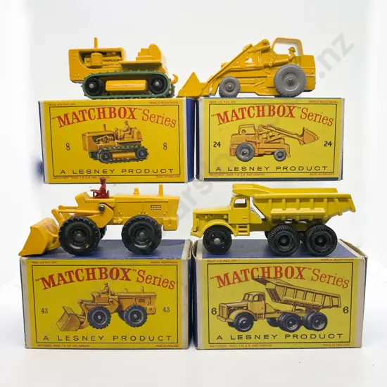 Four Boxed Matchbox Early Issue 1-75 Models