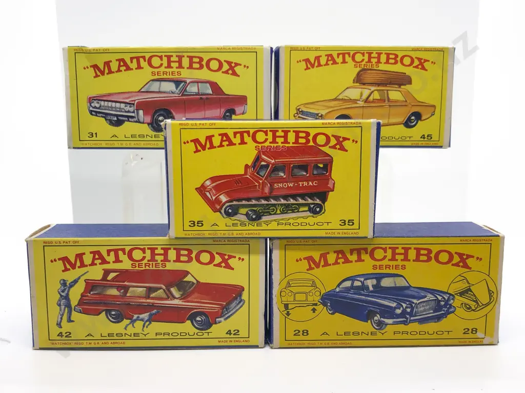Five Boxed Matchbox Early Issue 1-75 Models Image 1++