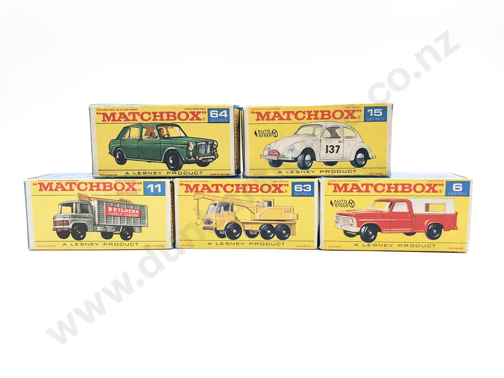 Five Boxed Matchbox Early Issue 1-75 Models Image 1++