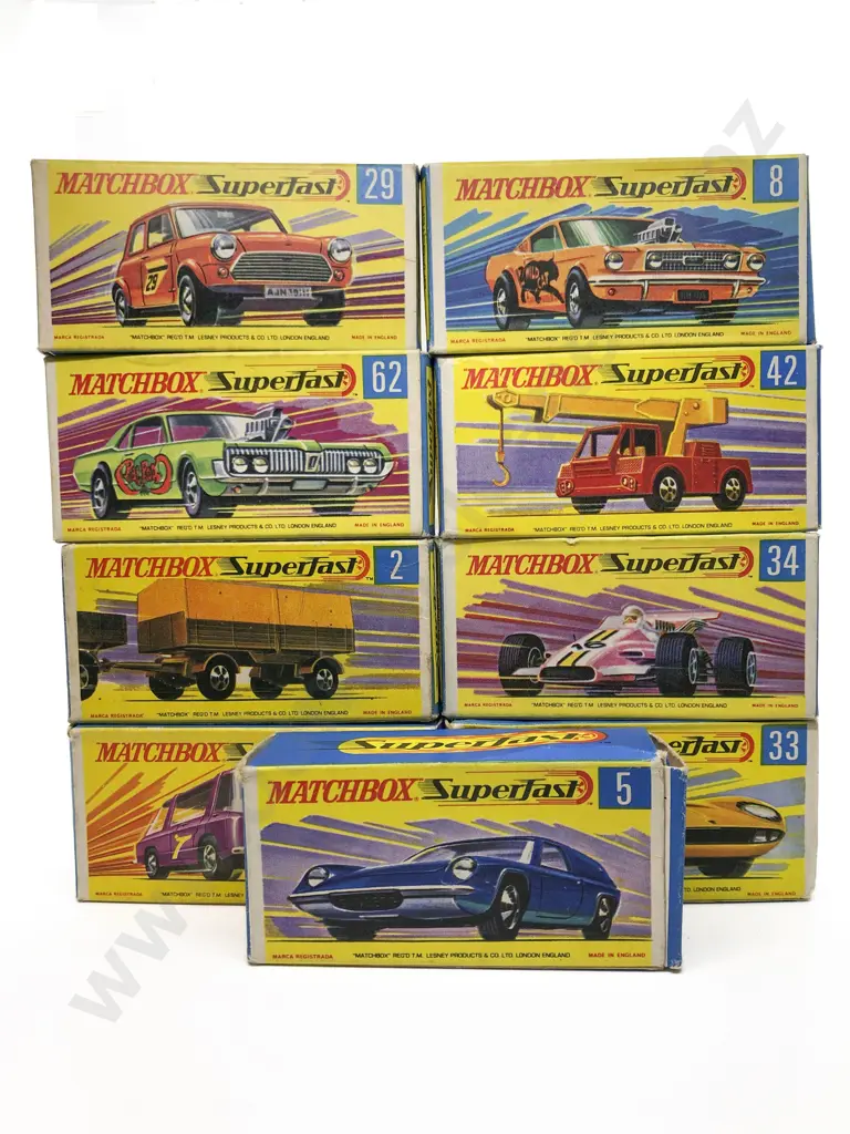 Nine Boxed Matchbox 1-75 Superfast Models Image 1++