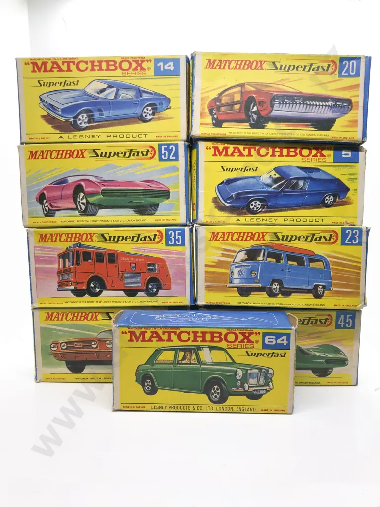 Nine Boxed Matchbox 1-75 Superfast Models Image 1++