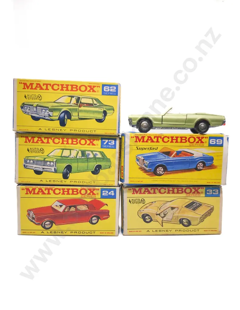 Five Boxed Matchbox Early Issue 1-75 Models Image 1++