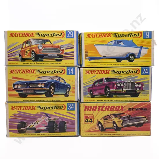 Six Boxed Matchbox 1-75 Superfast Models