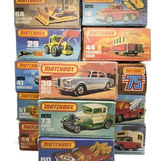 13 Boxed Matchbox Later Edition 1-75 Models