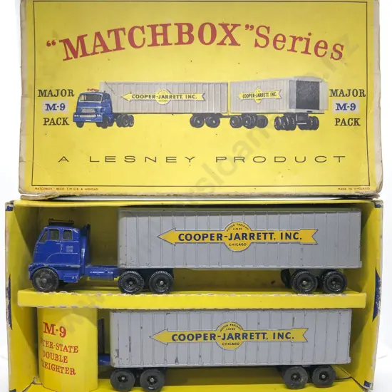 Boxed Matchbox Series Major Pack M-9 Inter-State Double Freighter