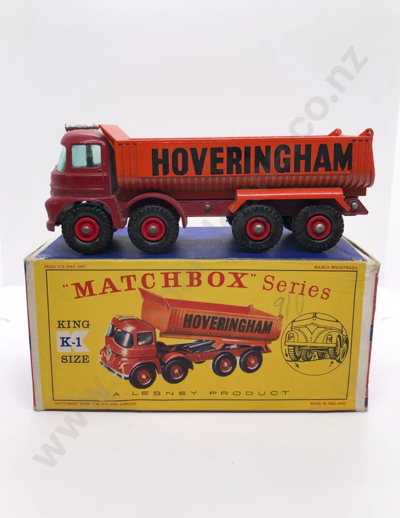 Boxed Matchbox Series King Size K-1 New Model 8-Wheel Tipper Truck Image 1++