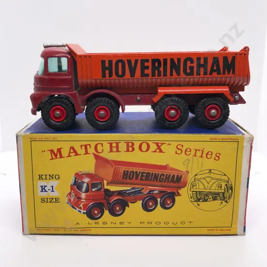 Boxed Matchbox Series King Size K-1 New Model 8-Wheel Tipper Truck