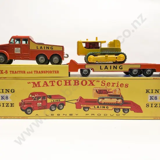 Boxed Matchbox Series King Size K-8 Tractor and Transporter