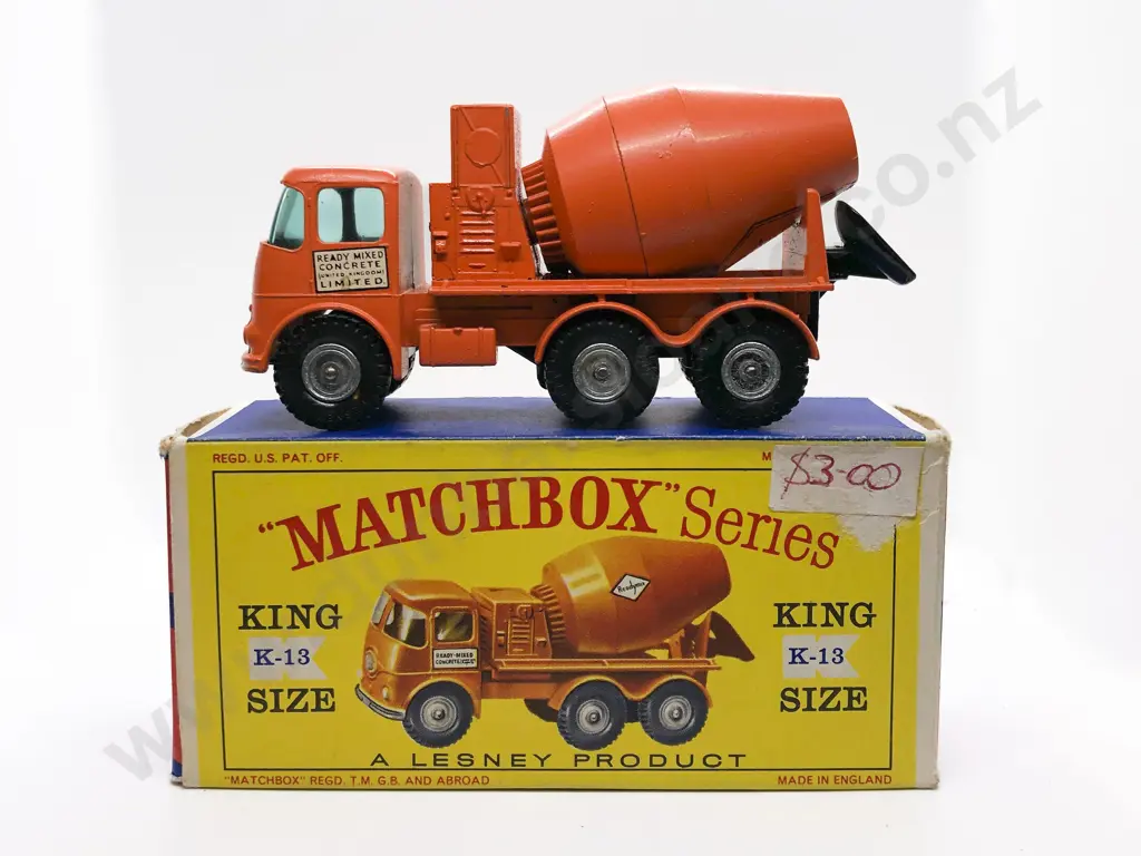 Boxed Matchbox Series King Size K-13 Ready-Mix Concrete Truck Image 1++