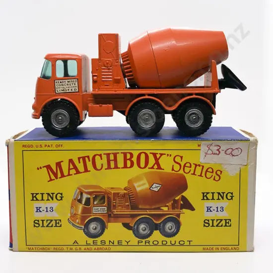 Boxed Matchbox Series King Size K-13 Ready-Mix Concrete Truck