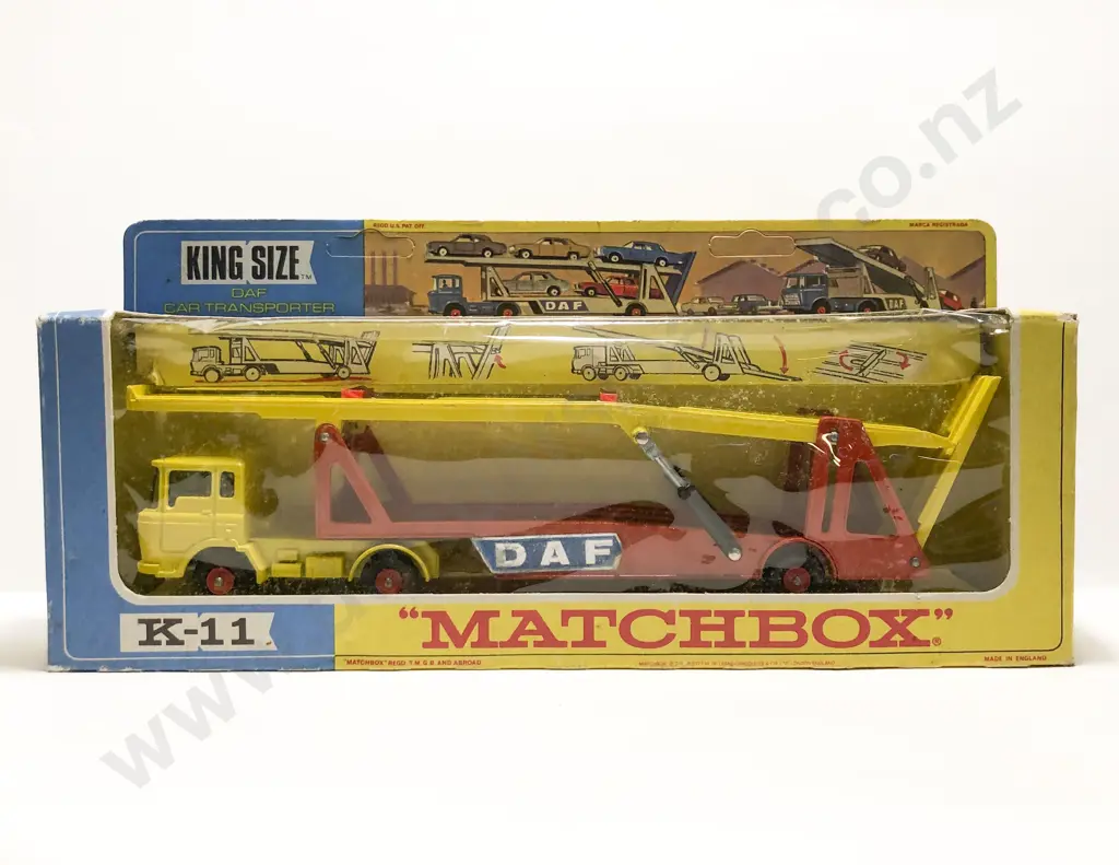 Boxed Matchbox Series King Size K-11 DAF Car Transporter Image 1++