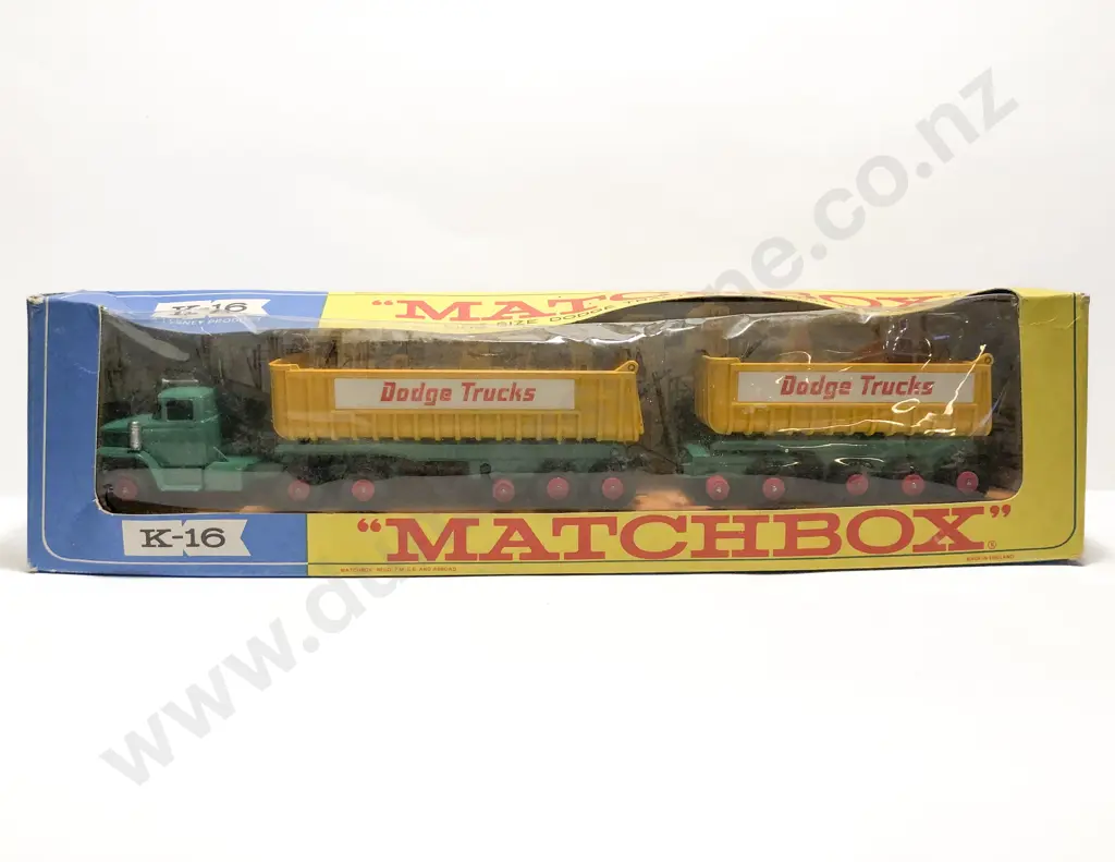 Boxed Matchbox Series King Size K-16 Dodge Tractor with Twin Tippers Image 1++