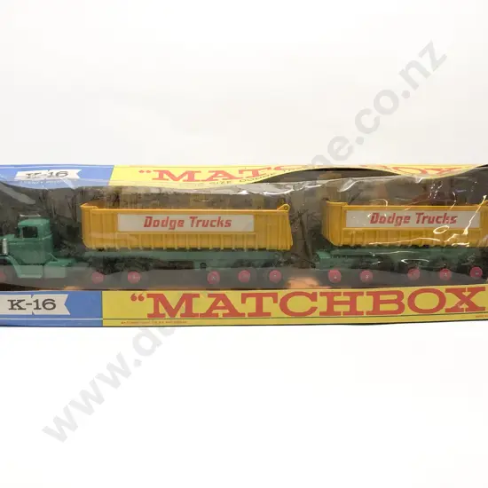 Boxed Matchbox Series King Size K-16 Dodge Tractor with Twin Tippers