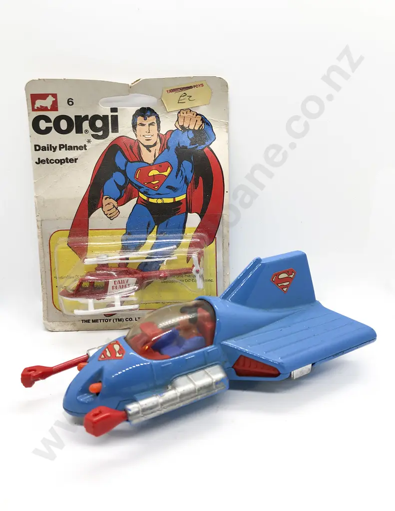 Corgi Unboxed (265) Superman Supermobile and Bubble Packed Daily Planet Jetcopter Image 1++