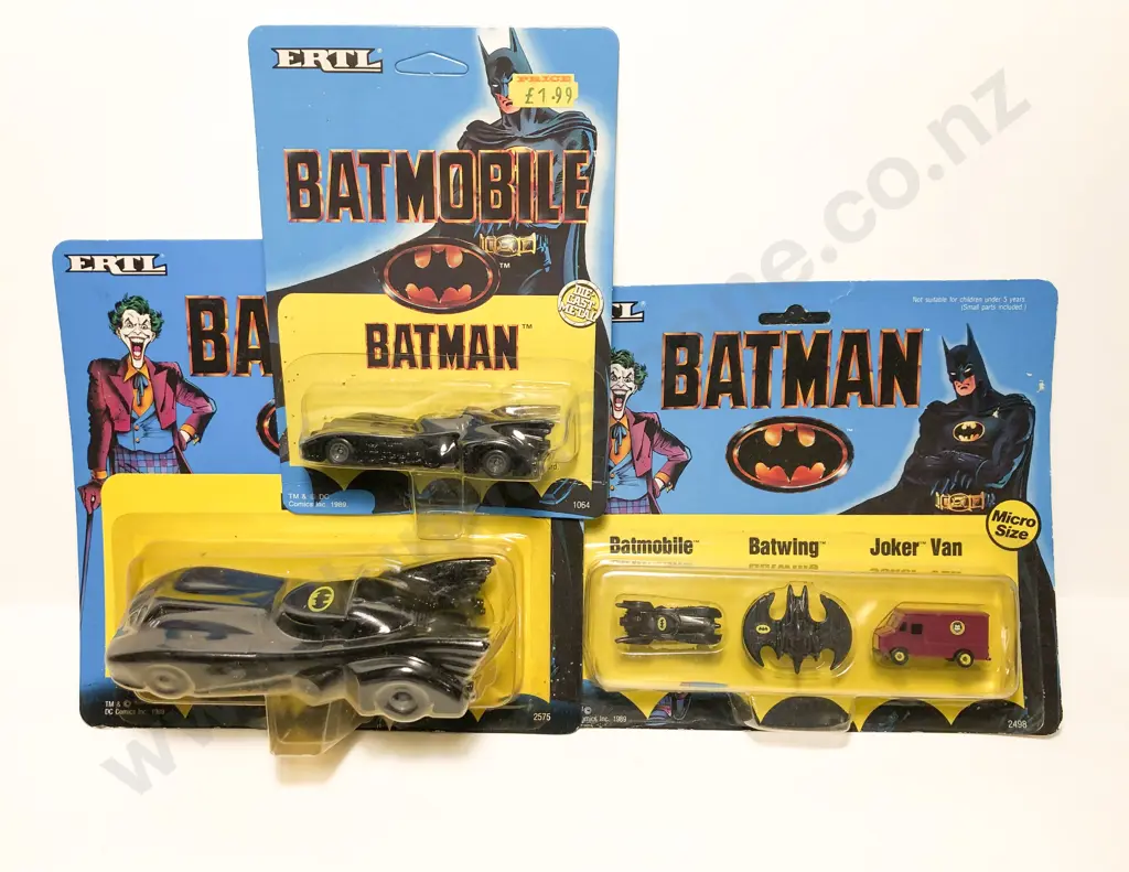 Ertl C1989 Three Bubble Packed Batman Sets Image 1++