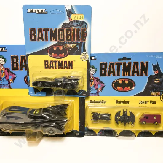 Ertl C1989 Three Bubble Packed Batman Sets