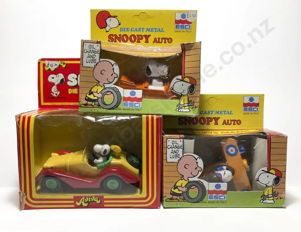 Three Boxed Aviva and Esci Snoopy Vehicles Image 1++