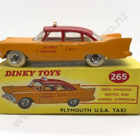 Boxed Dinky No265 Plymouth U.S.A. Taxi