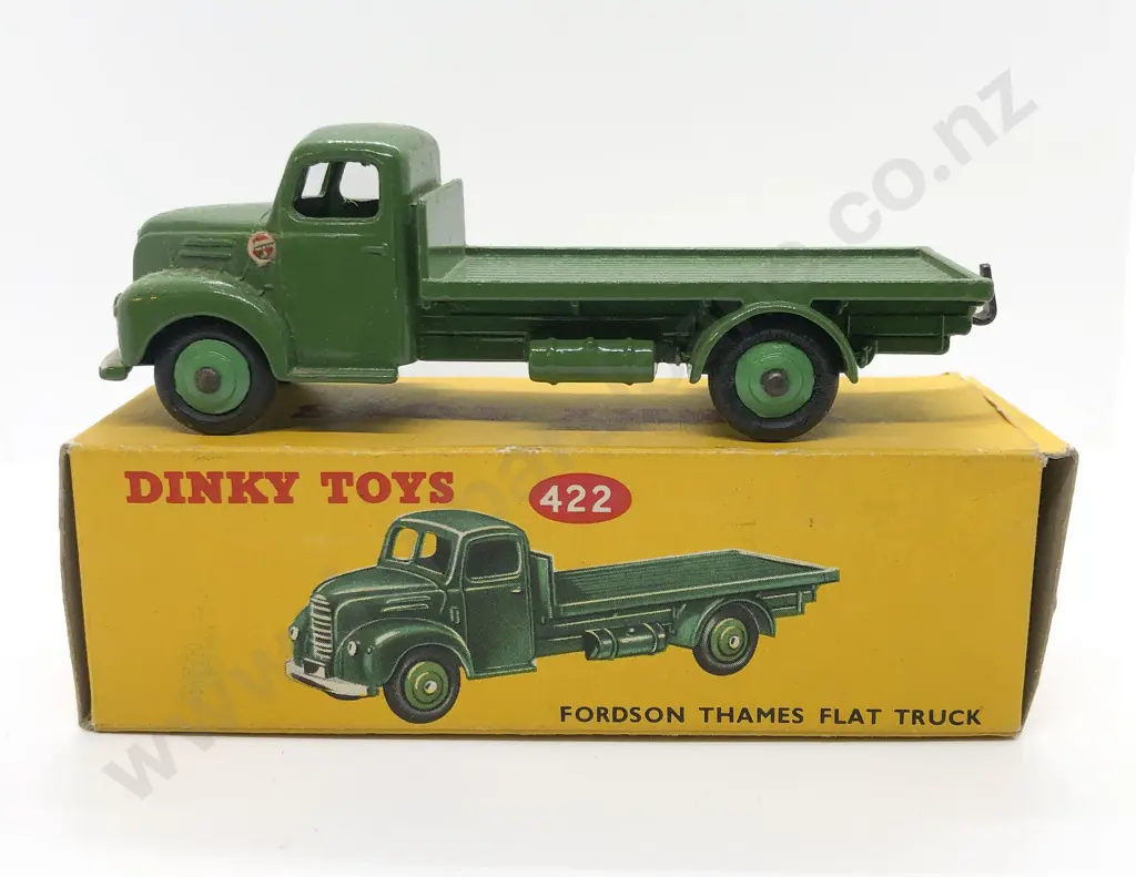 Boxed Dinky No422 Fordson Thames Flat Truck and No429 Trailer Image 1++