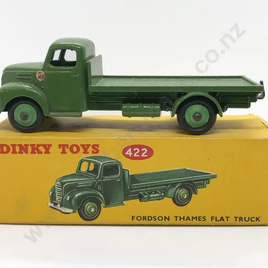 Boxed Dinky No422 Fordson Thames Flat Truck and No429 Trailer