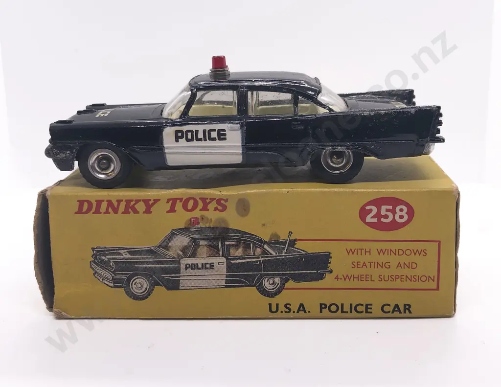 Boxed Dinky 258 U.S.A. Police Car Image 1++