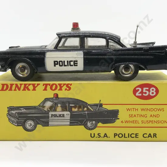 Boxed Dinky No258 U.S.A. Police Car