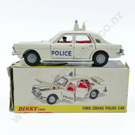 Boxed Dinky 255 Ford Zodiac Police Car