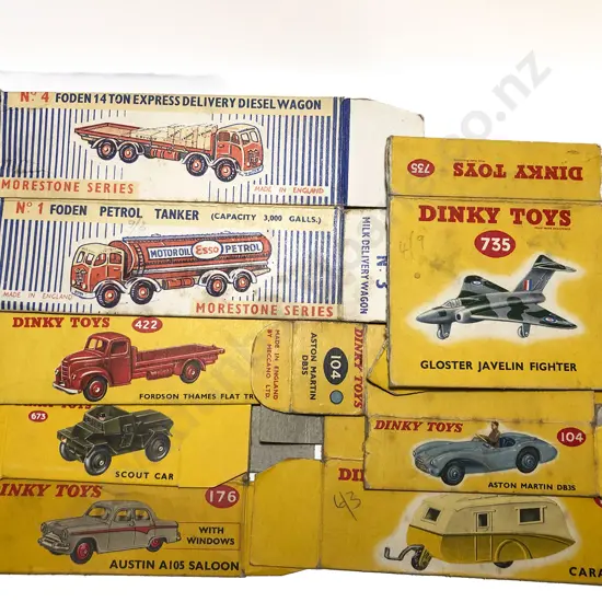 Dinky Six Empty Boxes