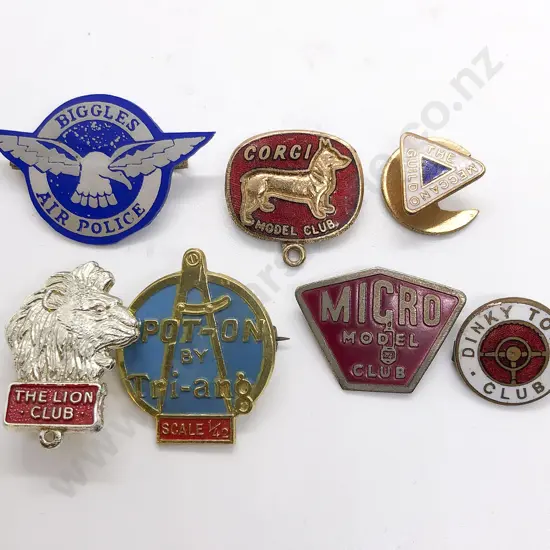 Seven Toy Club Lapel Buttons