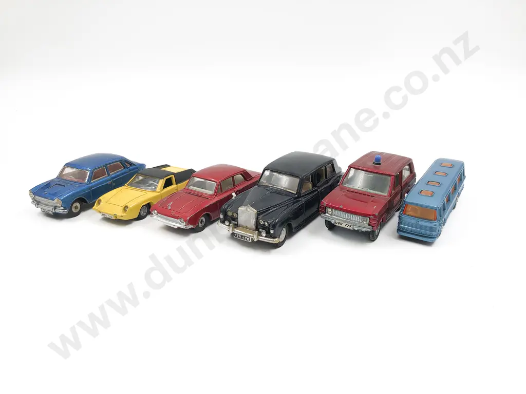 Dinky Six Unboxed Car and Bus Vehicles Image 1++