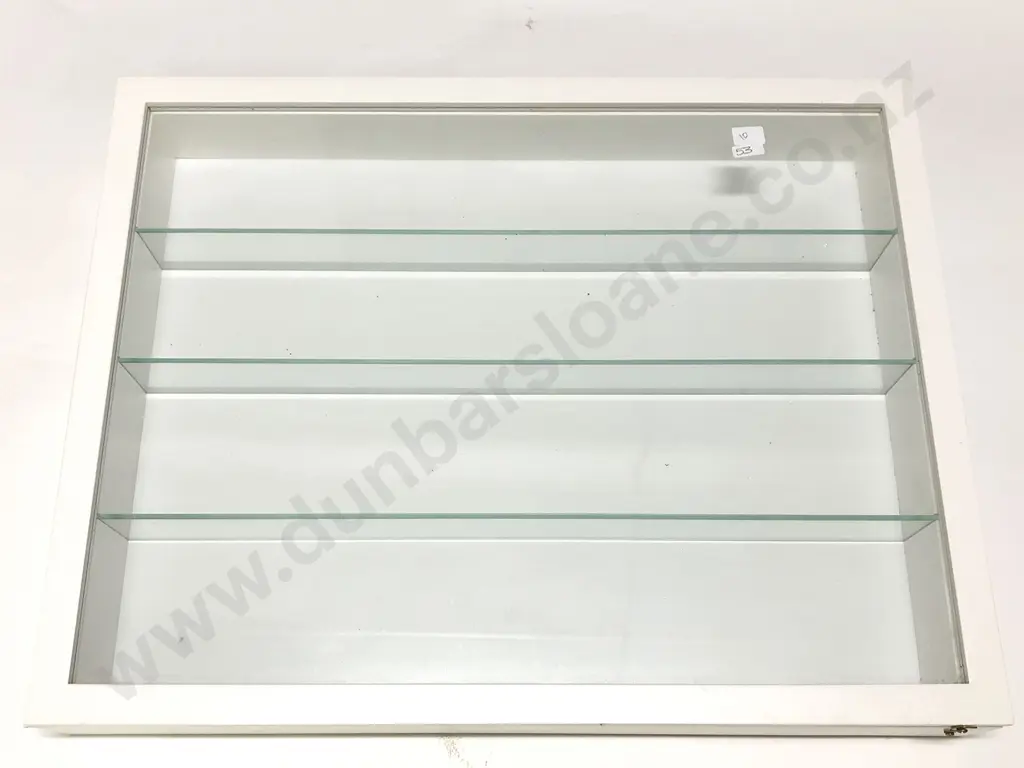 White Single Glazed Door Wall Mounting Display Cabinet Image 1++