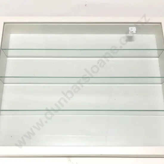 White Single Glazed Door Wall Mounting Display Cabinet