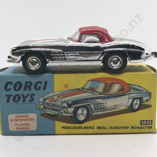 Boxed Corgi 304S Mercedes-Benz 300SL Hardtop Roadster