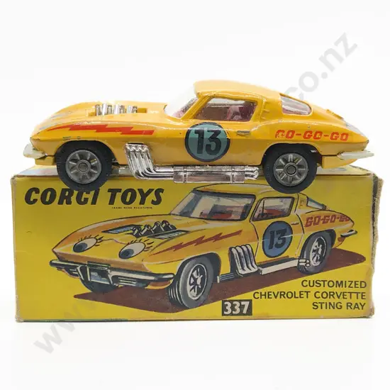 Boxed Corgi 337 Customized Chevrolet Corvette Sting Ray