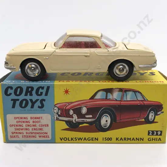 Boxed Corgi 239 Volkswagen 1500 Karmann Ghia