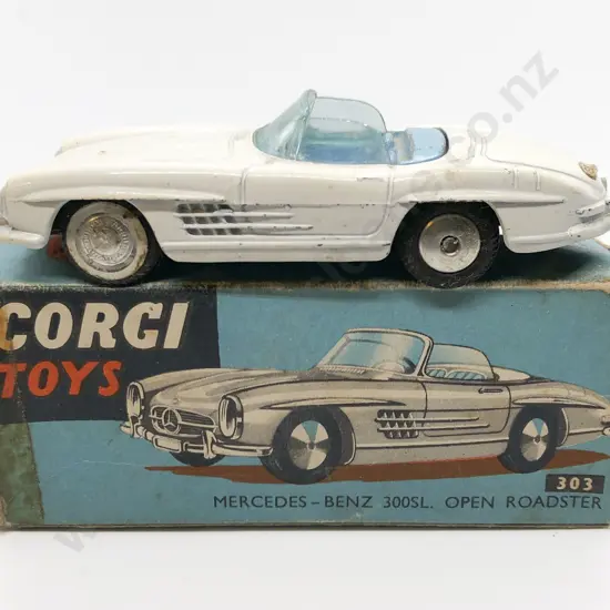 Boxed Corgi 303 Mercedes - Benz 300SL Open Roadster