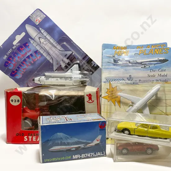 Boxed Old Fashion Steam Roller and Assorted Vehicles and Planes (7)